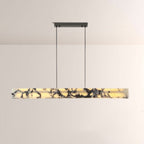 Vitrella Linear Marble-Effect Chandelier