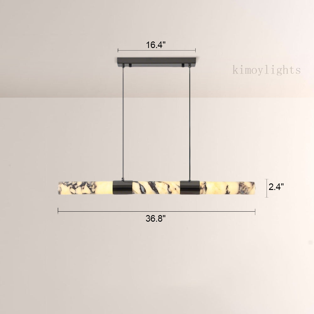 Vitrella Linear Marble Chandelier