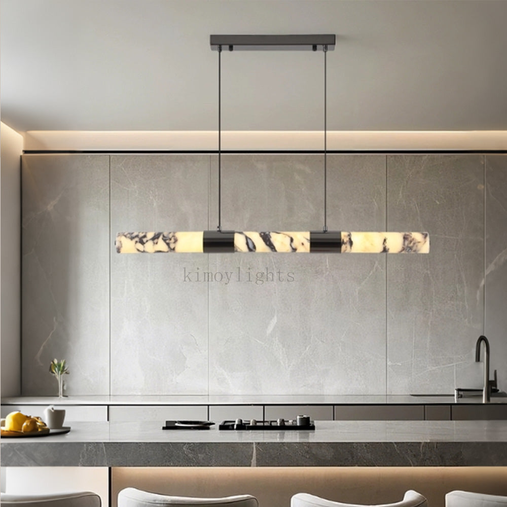 Vitrella Linear Marble Chandelier