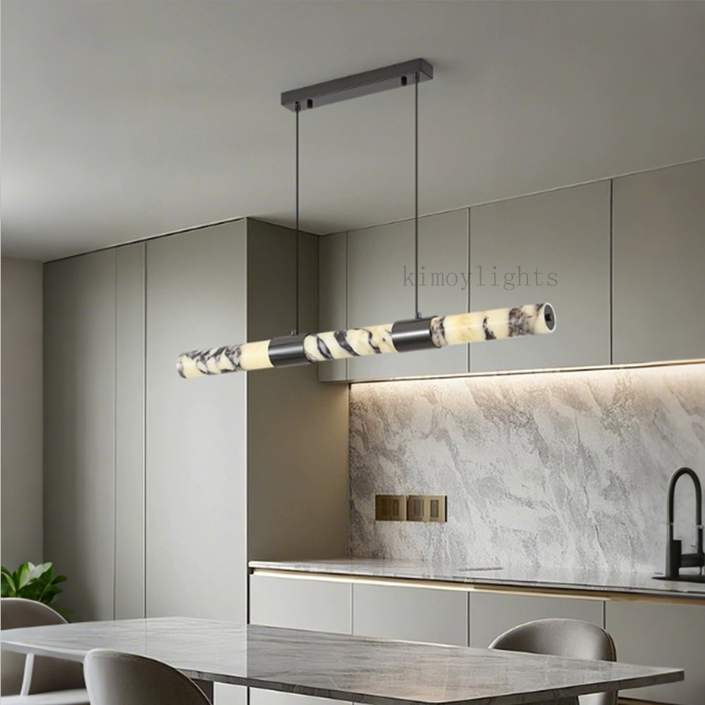 Vitrella Linear Marble Chandelier