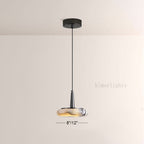 Vitrella Low-Profile Disc Marble Pendant