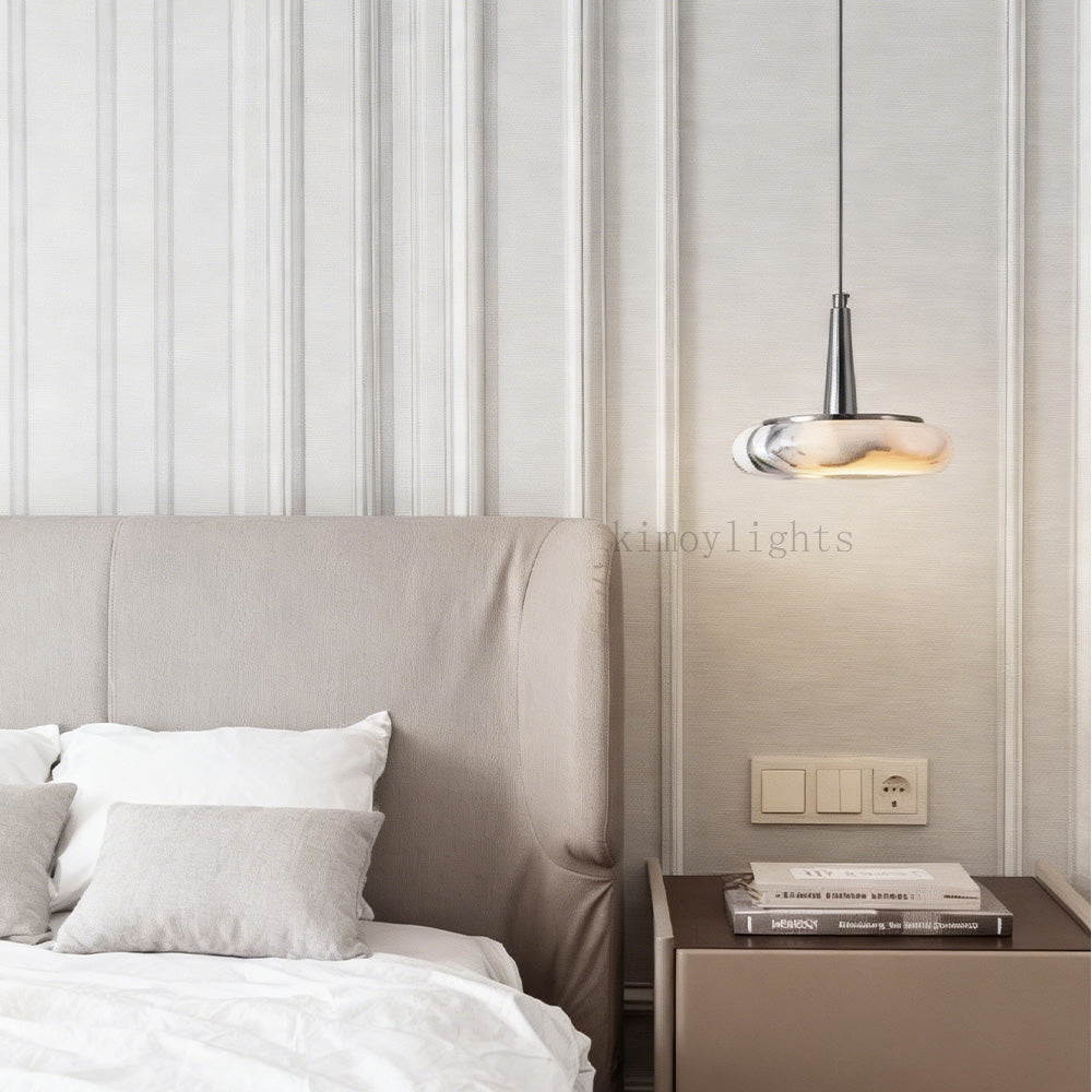 Vitrella Low-Profile Disc Marble Pendant