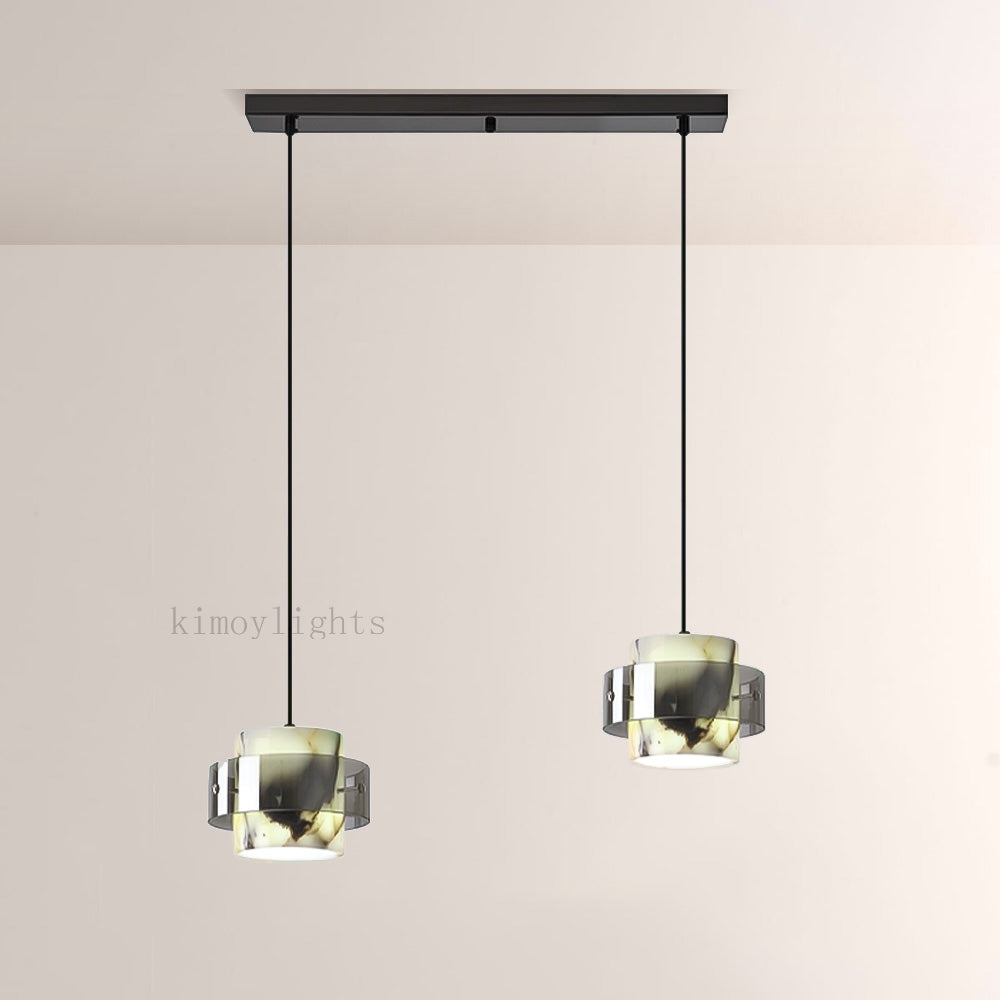 Vitrella Marble Cylinder Pendant(1/2/3-Head)