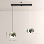 Vitrella Marble Cylinder Pendant(1/2/3-Head)