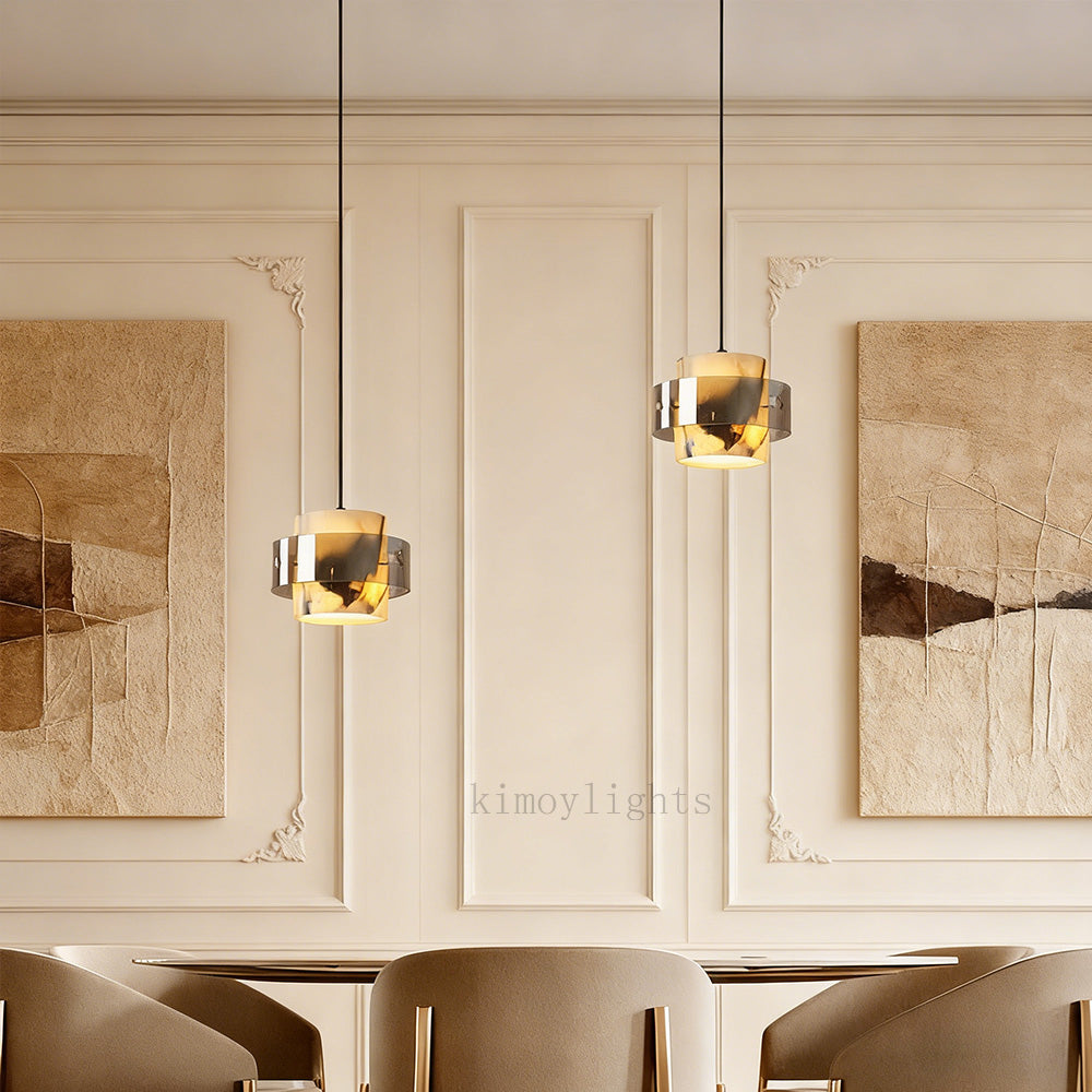 Vitrella Marble Cylinder Pendant(1/2/3-Head)