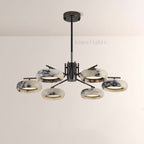 Vitrella Multi-Ring Marble Chandelier