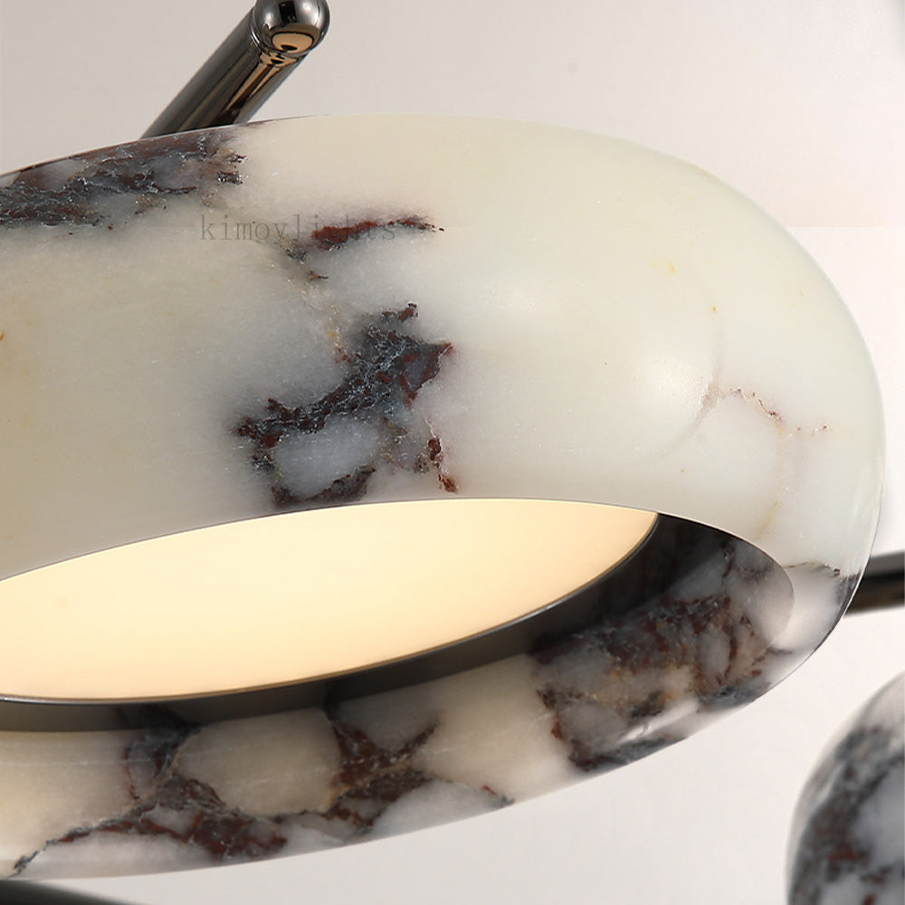 Vitrella Multi-Ring Marble Chandelier