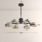 Vitrella Multi-Ring Marble Chandelier