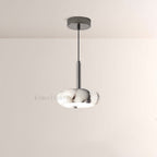 Vitrella Oval-Marble Disc Pendant