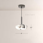 Vitrella Oval-Marble Disc Pendant