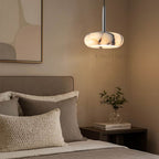 Vitrella Oval-Marble Disc Pendant