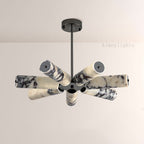 Vitrella Radial Cylinder Marble Chandelier