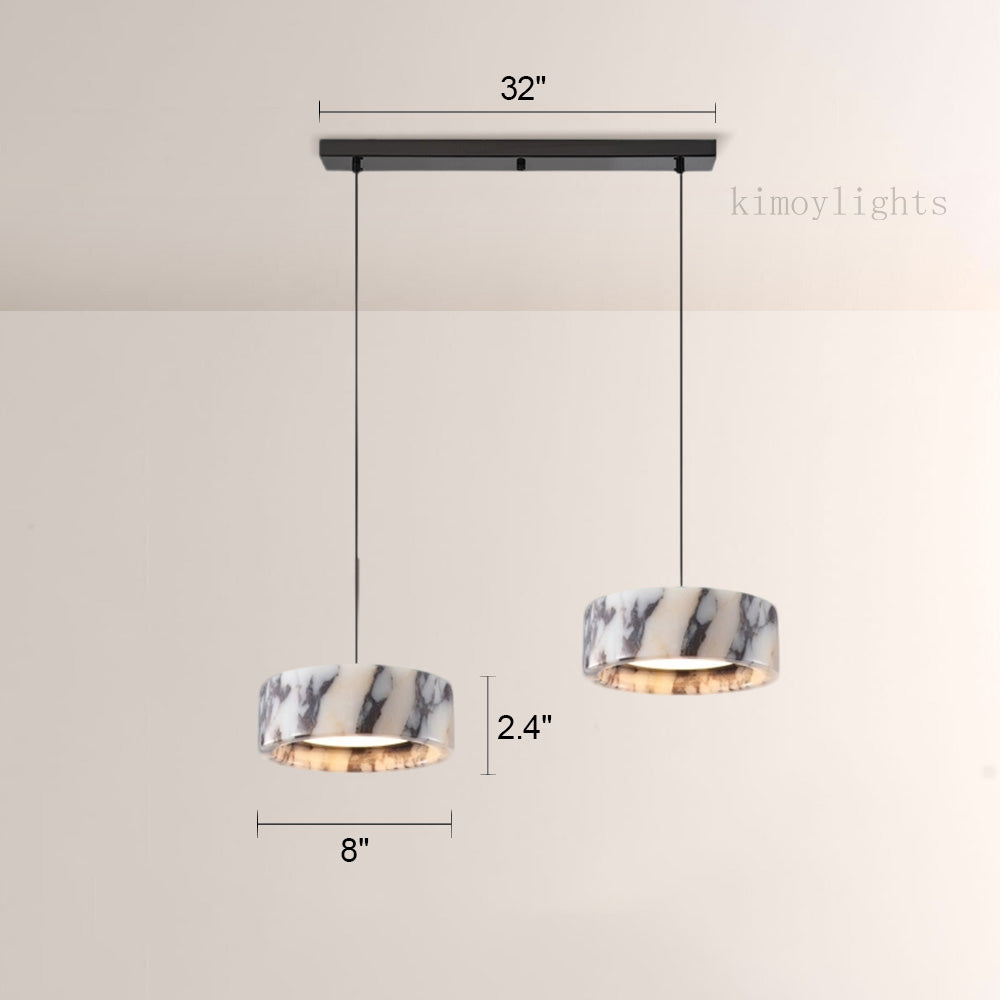 Vitrella Ring-Shaped Marble Pendant(2/3-Head)