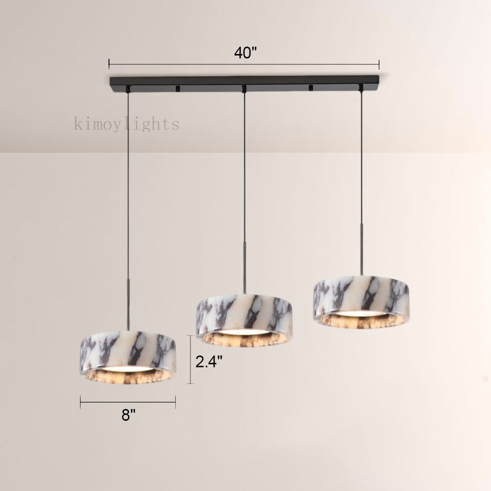 Vitrella Ring-Shaped Marble Pendant(2/3-Head)