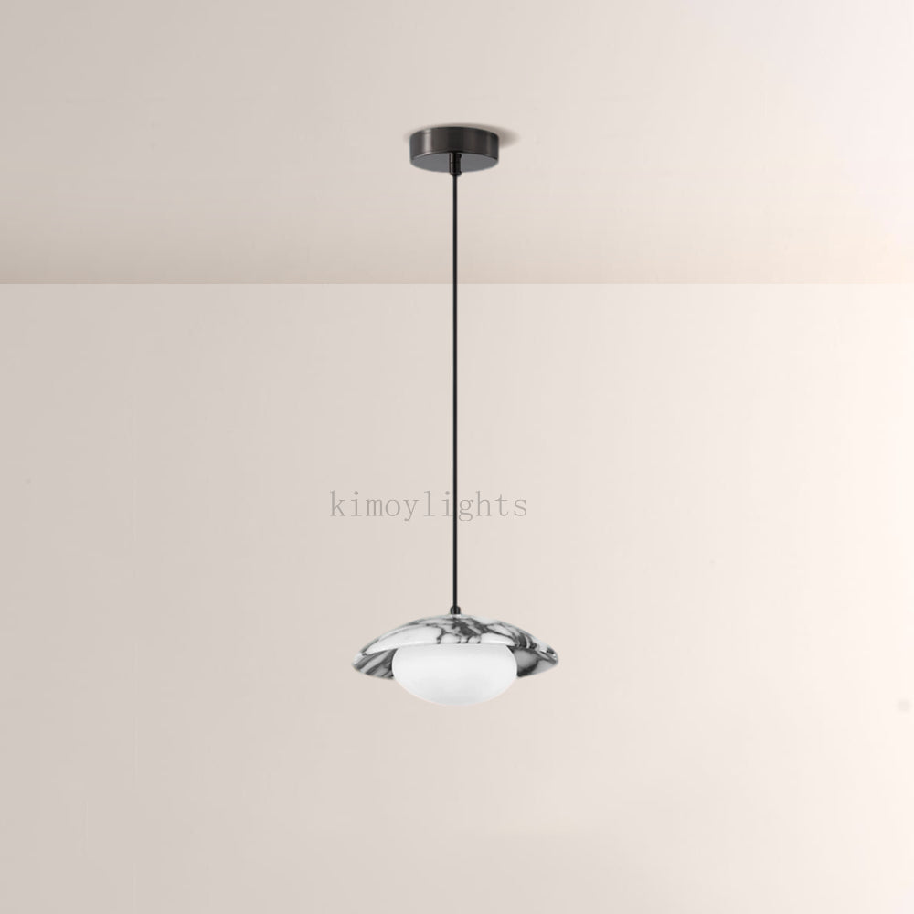 Vitrella Saucer-Shaped Marble Pendant(1/2/3-Head)