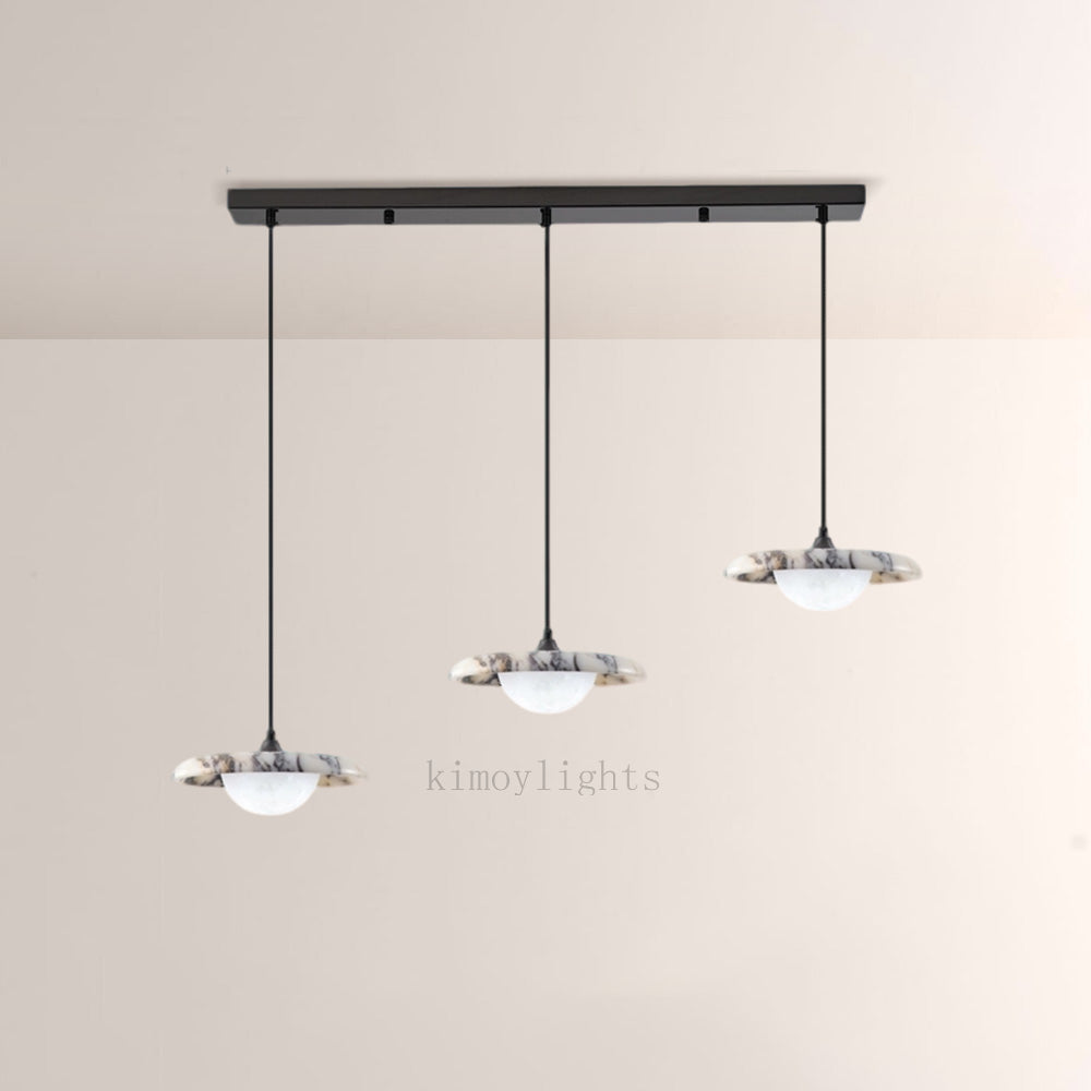 Vitrella Saucer Globe Marble Chandelier