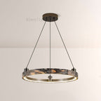 Vitrella Single-Ring Marble Chandelier