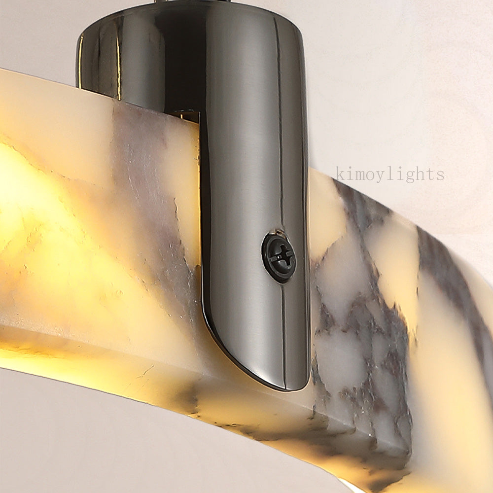 Vitrella Single-Ring Marble Chandelier