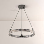 Vitrella Single-Ring Marble Chandelier