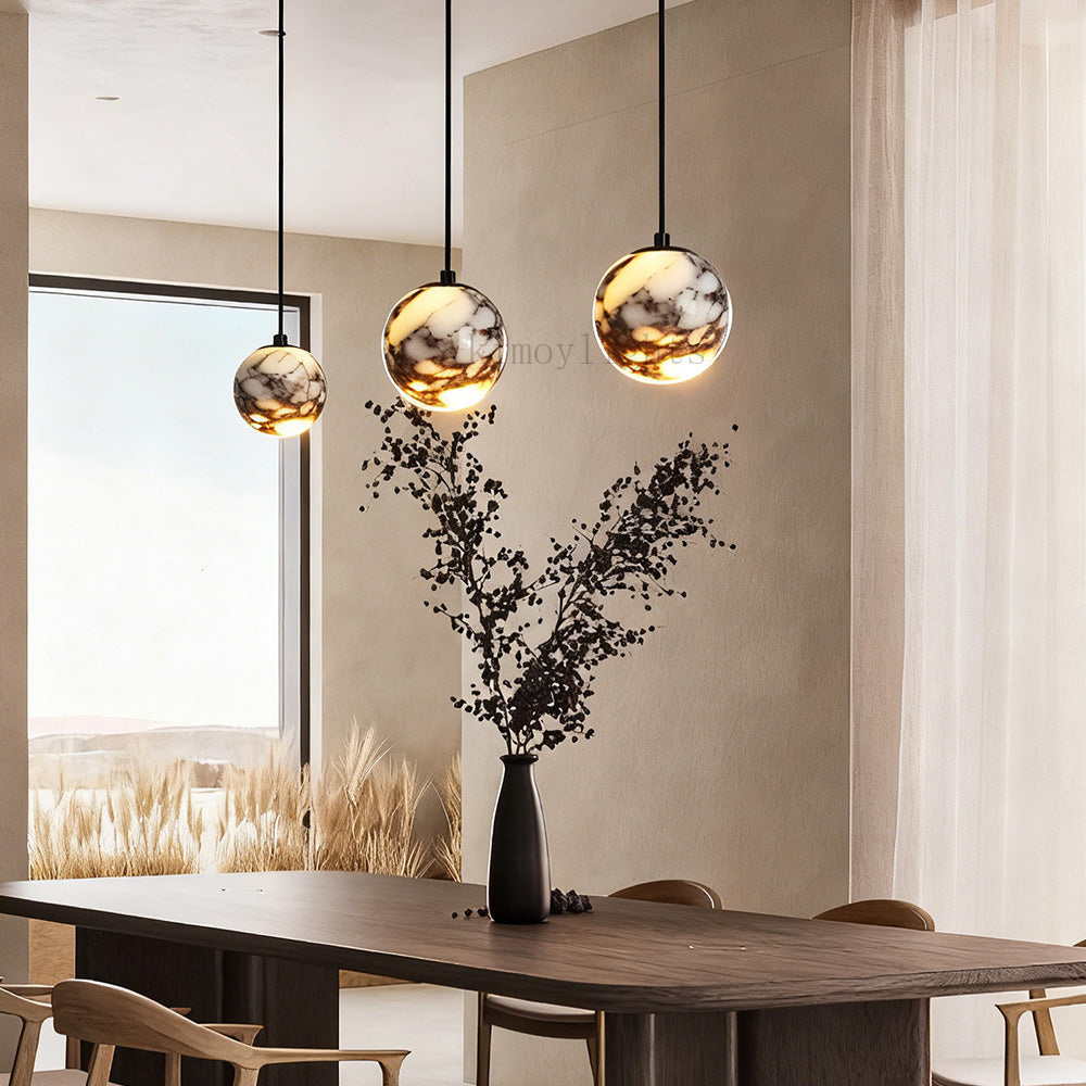 Vitrella Spherical Marble Pendant