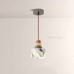 Vitrella Stacked Stone Multi-Tone Pendant