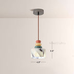 Vitrella Stacked Stone Multi-Tone Pendant