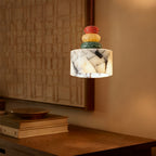 Vitrella Stacked Stone Multi-Tone Pendant