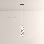 Vitrella Tall Cylinder Marble Pendant