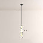 Vitrella Tall Cylinder Marble Pendant