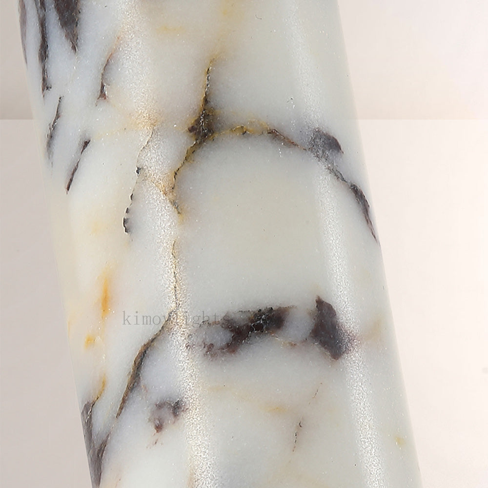 Vitrella Tall Cylinder Marble Pendant