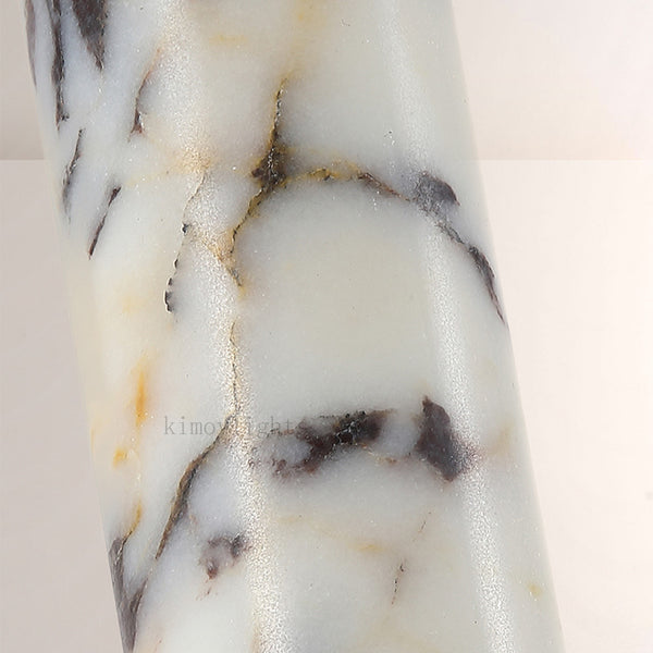 Vitrella Tall Cylinder Marble Pendant,hallway tall marble pendant