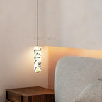 Vitrella Tall Cylinder Marble Pendant