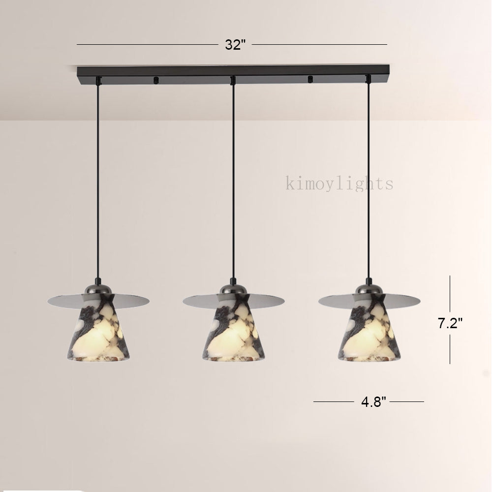 Vitrella Tapered Marble Pendant(1/3-Head)