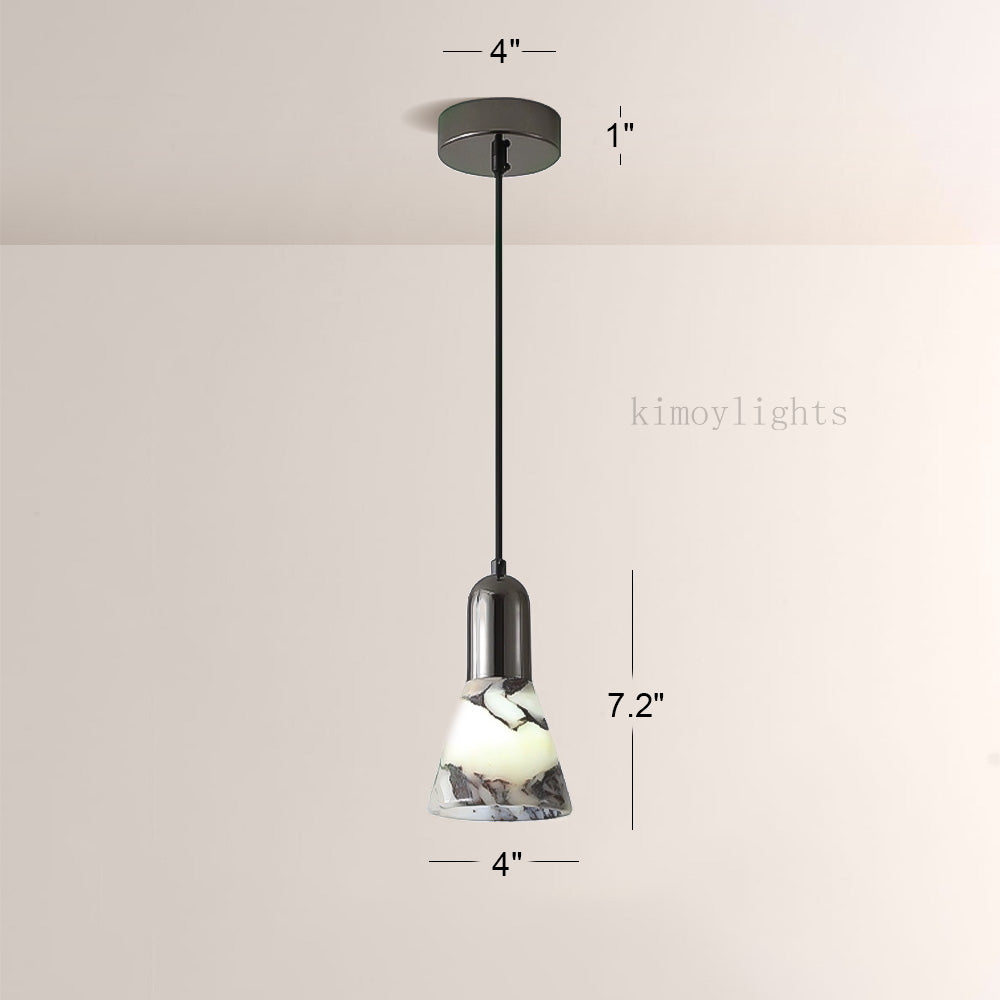 Vitrella Tapered Marble Shade Pendant(1/2/3-Head)