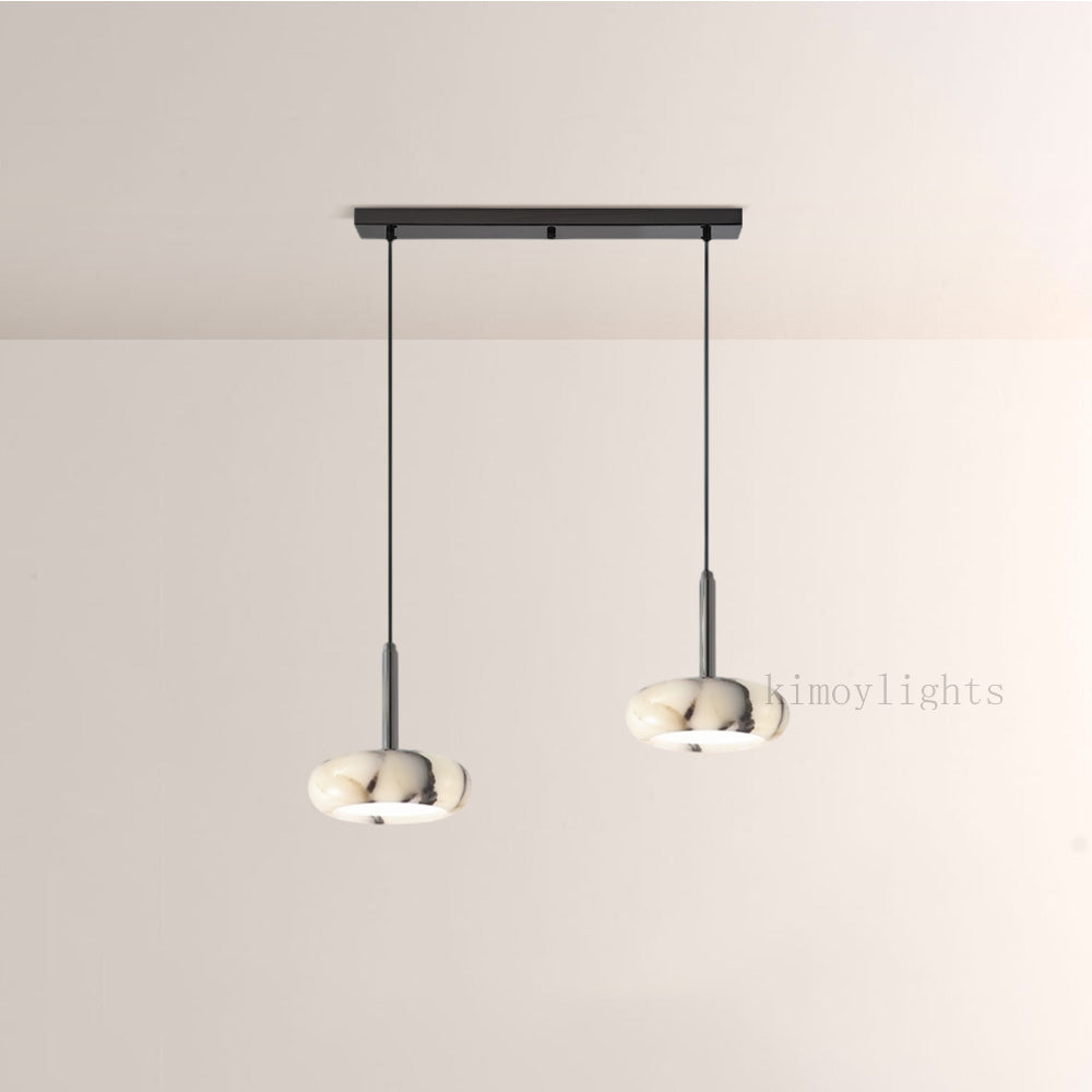 Vitrella Marble-Effect Pendant Light(1/2/3-Head)