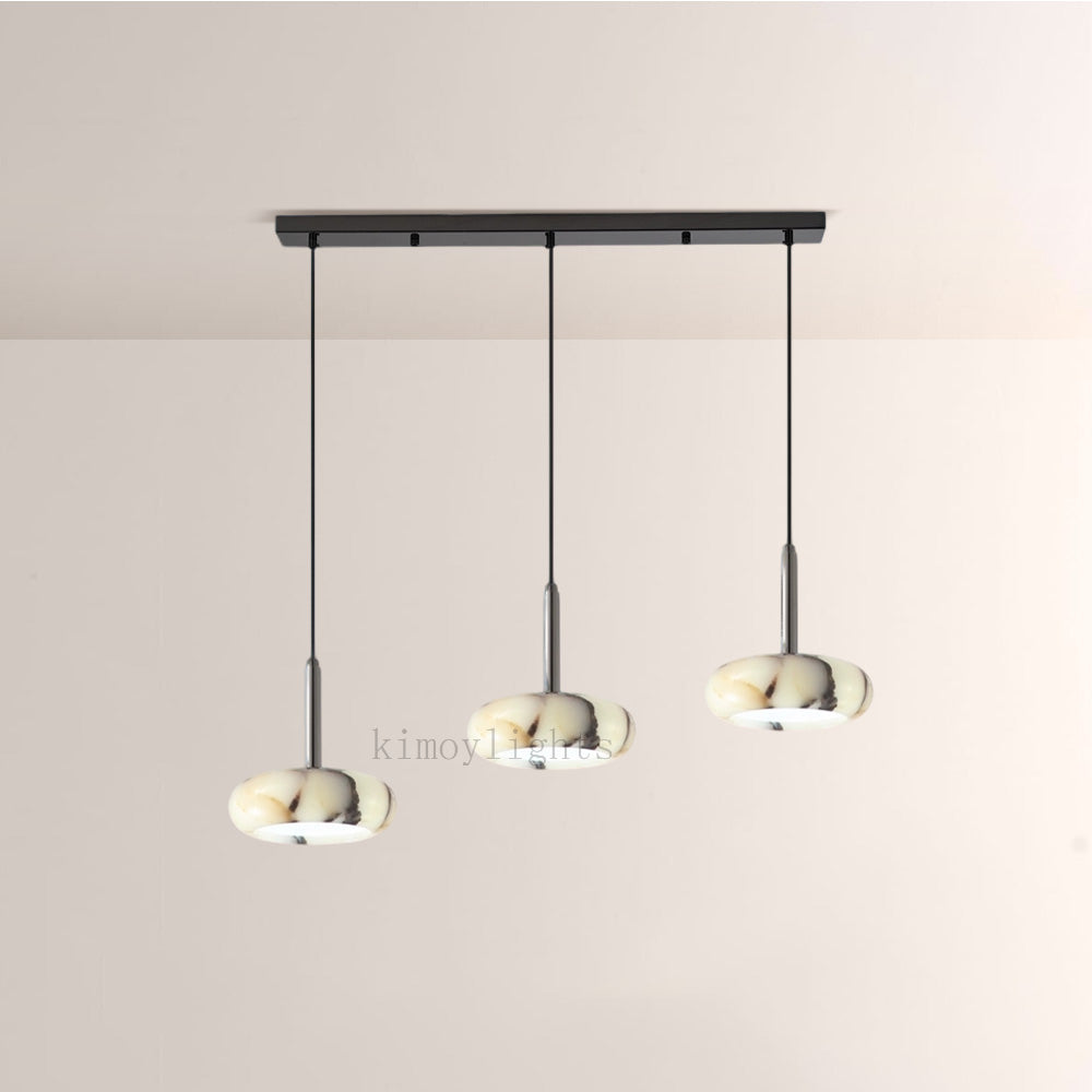 Vitrella Marble-Effect Pendant Light(1/2/3-Head)