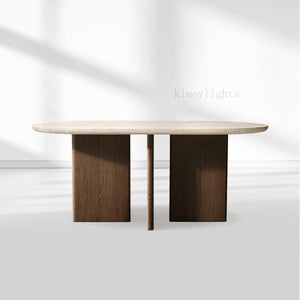 Vivian Cross-Base Rectangular Dining Table
