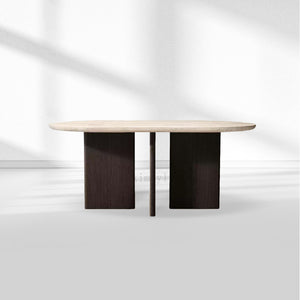 Vivian Cross-Base Rectangular Dining Table