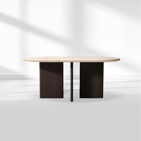 Vivian Cross-Base Rectangular Dining Table