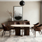 Vivian Cross-Base Rectangular Dining Table