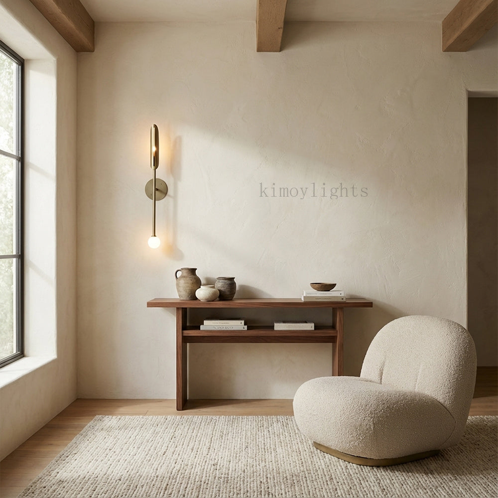 Voyant Sculptural Arc Globe Wall Sconce