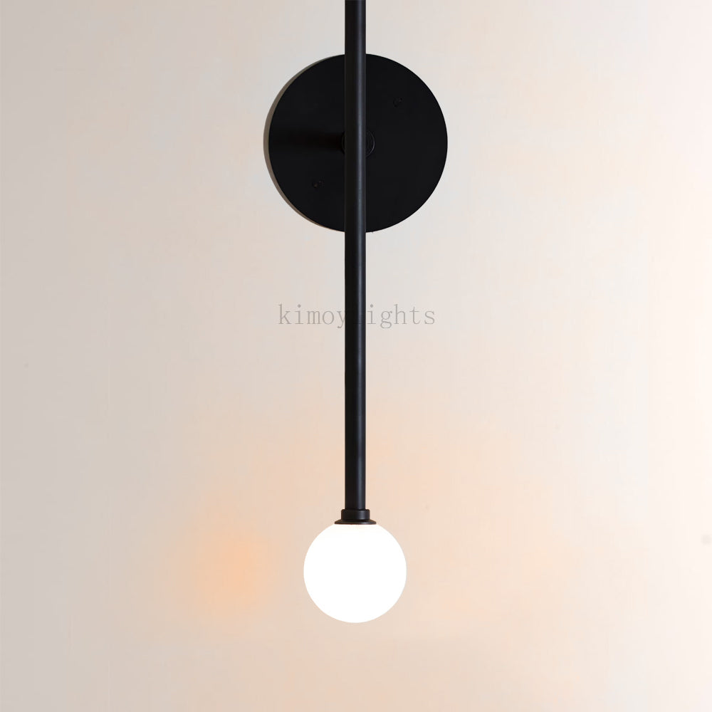 Voyant Sculptural Arc Globe Wall Sconce