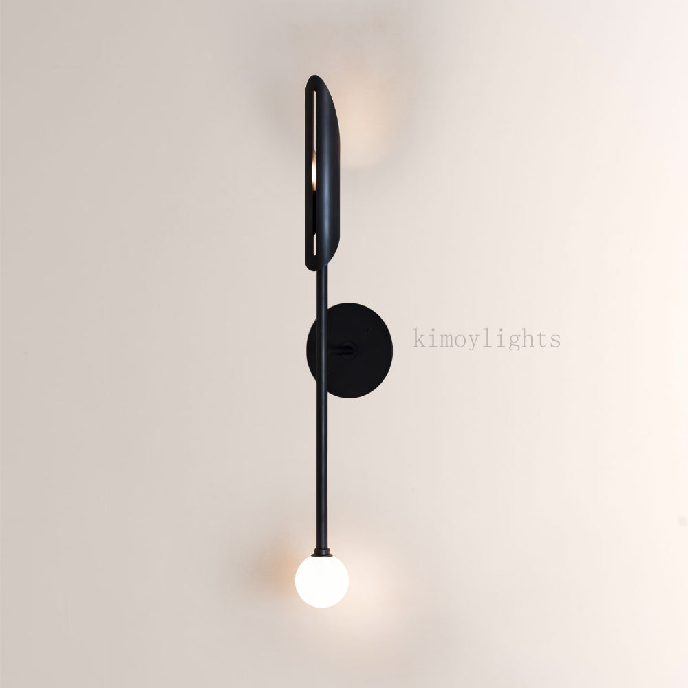 Voyant Sculptural Arc Globe Wall Sconce