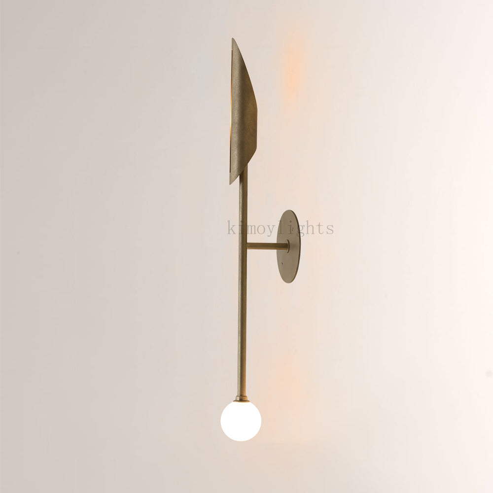 Voyant Sculptural Arc Globe Wall Sconce