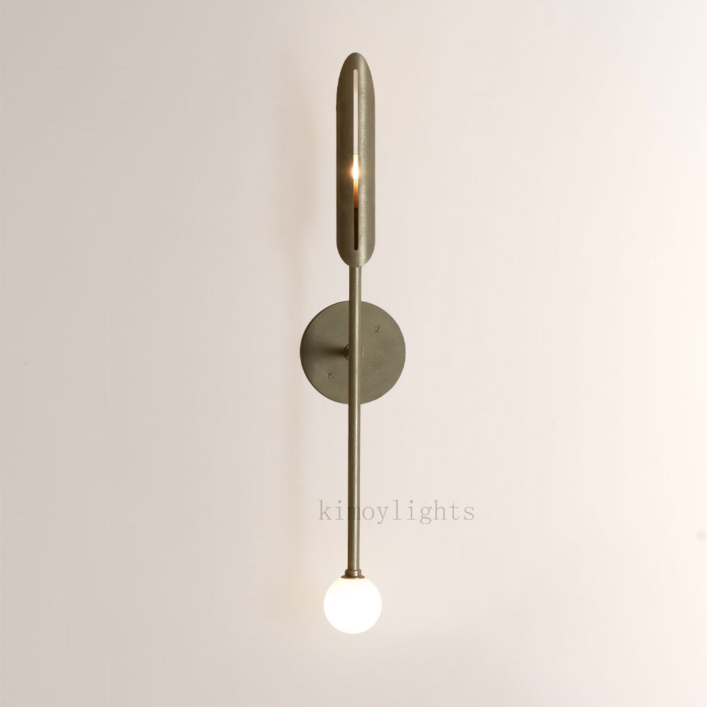 Voyant Sculptural Arc Globe Wall Sconce