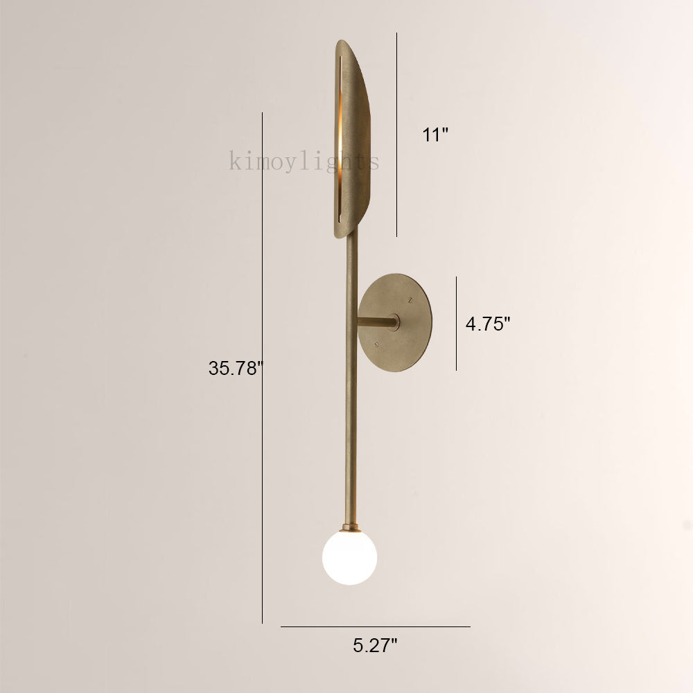 Voyant Sculptural Arc Globe Wall Sconce