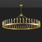 Wagon Wheel Candle Chandelier - thebelacan