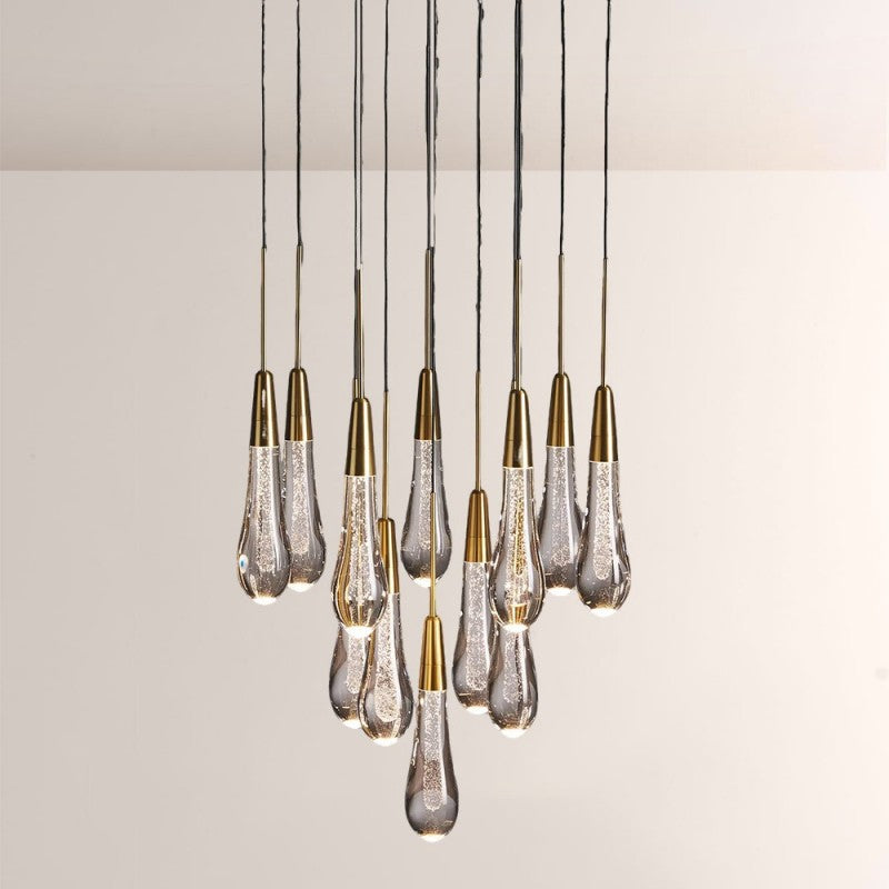 Waterdrop Round Chandelier