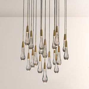 Waterdrop Round Chandelier