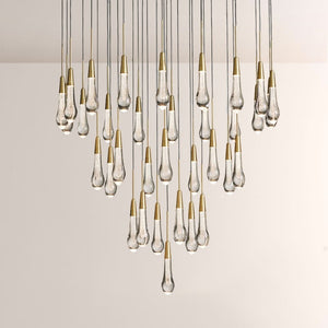 Waterdrop Round Chandelier